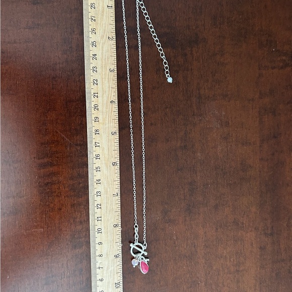 Avon Ribbon Charm Toggle Necklace - Picture 3 of 3